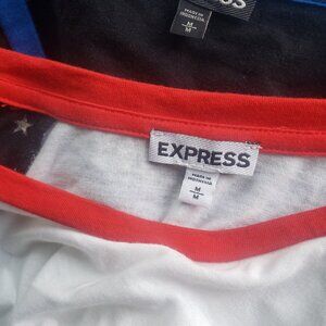 Two Express Jersey Shirts Size M